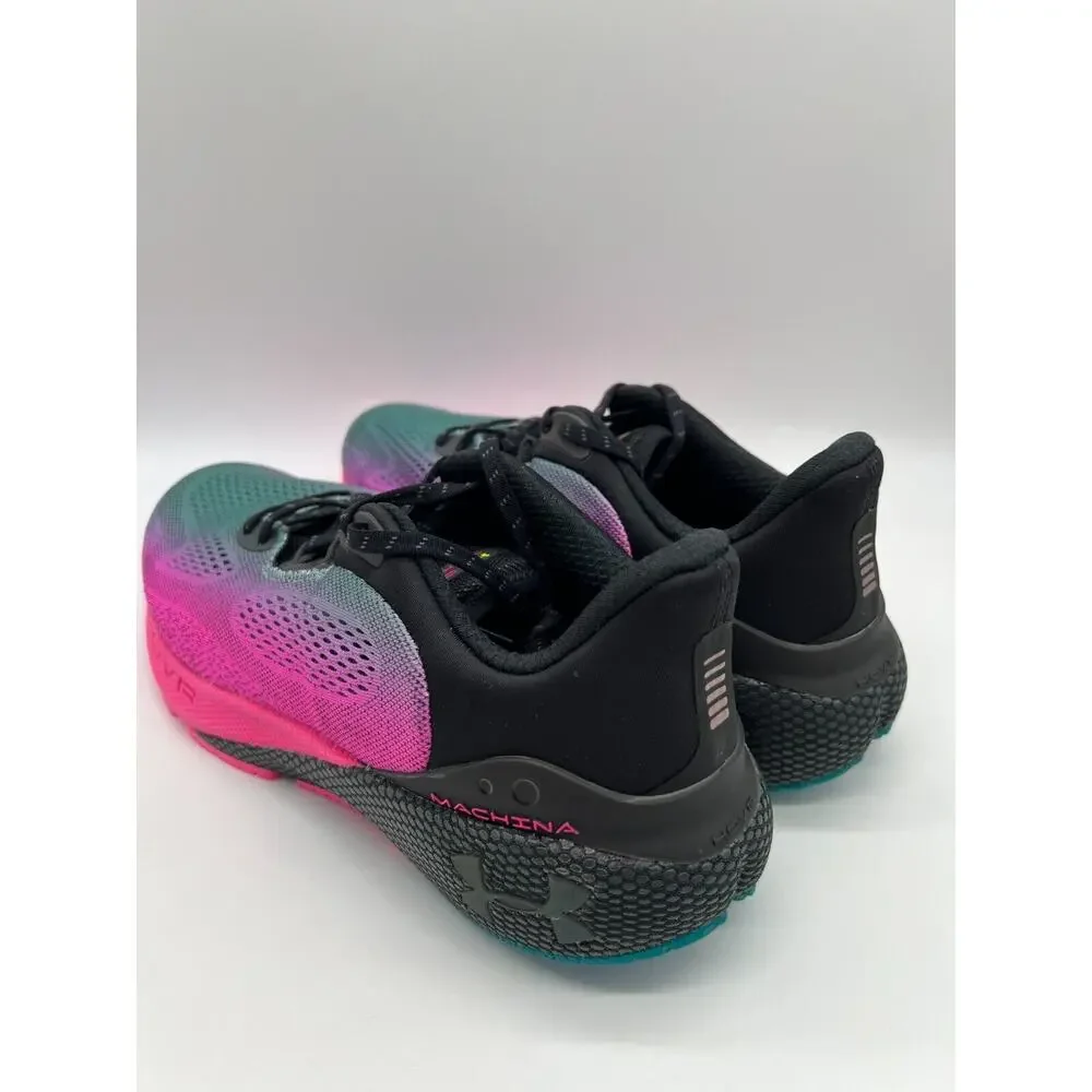 Under Armour HOVR Machina 3 Daylight Black Electro Pink 3025164-001 Mens Sz 9.5